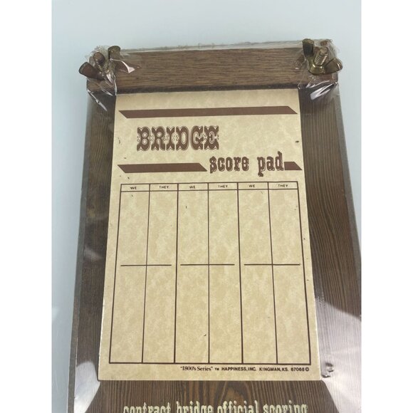 New, Wooden Bridge Score Pad, Card Game Scoring Paper - Picture 3 of 12
